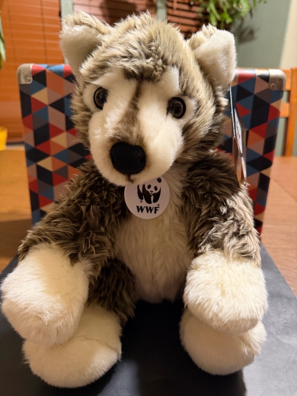 Build A Bear WWF Gray Wolf Plush World Wildlife Fund BAB Stuffed Animal Soft Toy
